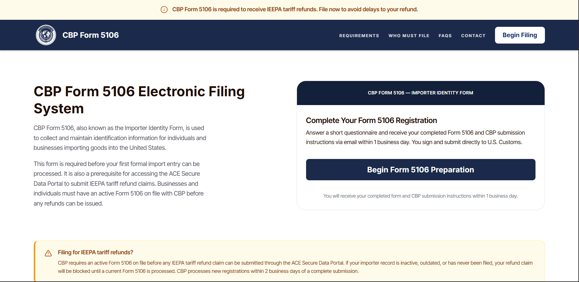 Form 5106